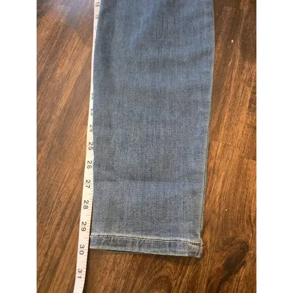 NWT Amazon Essentials Womens 12 Long Jeans Blue High Rise Skinny Stretch Denim - Picture 4 of 5